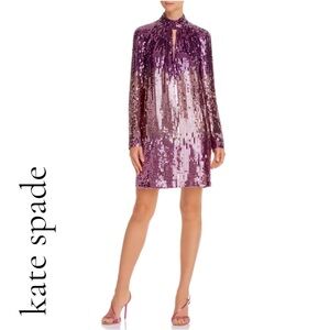 Kate Spade Ombré sequin shift dress